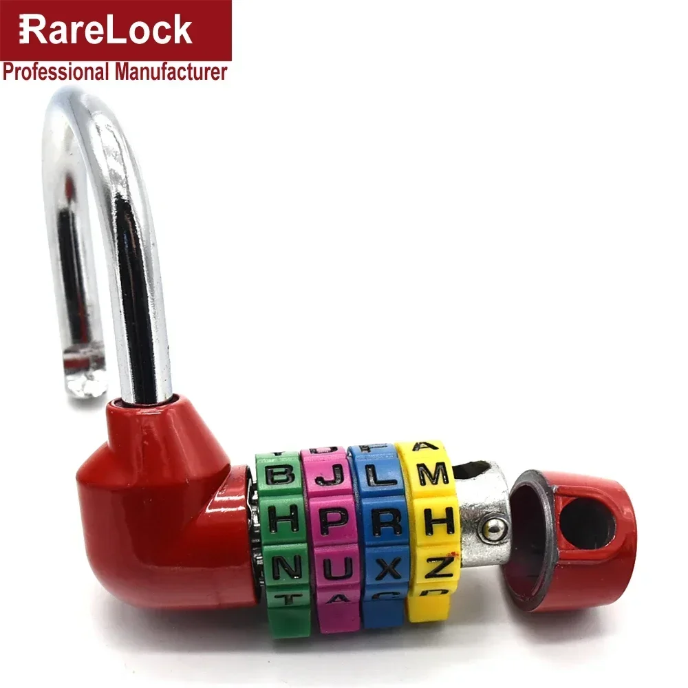 Combination Padlock Code Password Lock for Door Cabinet Drawer Bike Motorcycle Student Locker DIY Rarelock MMS63 G1