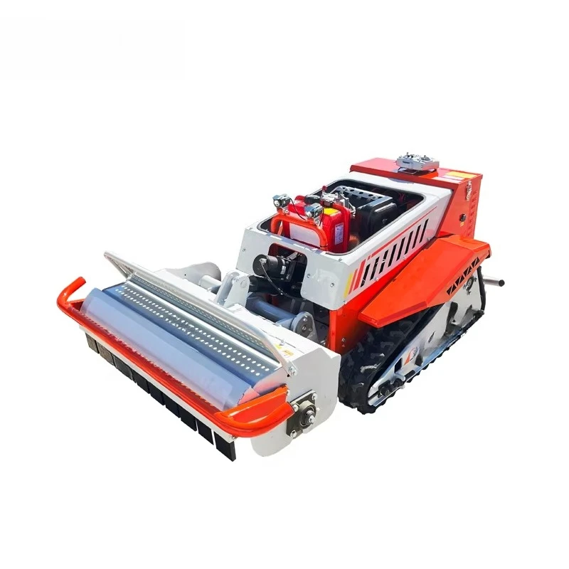 14HP Diesel Robot Lawn Mower Electric Start Mower Interlocking Crawler Lawn Mower