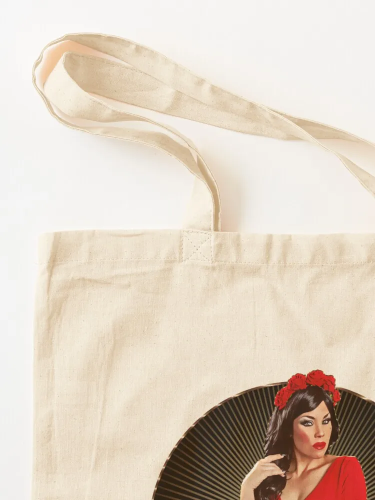Romantic Red Roses - Xarah 50s Pinup Tote Bag Gift bags shoping bag Women's tote bag women