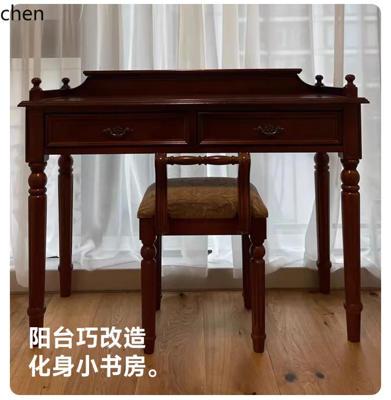 ZML Solid Wood Study Furniture Simple Bedroom  Writing Desk Office Desk Computer Desk