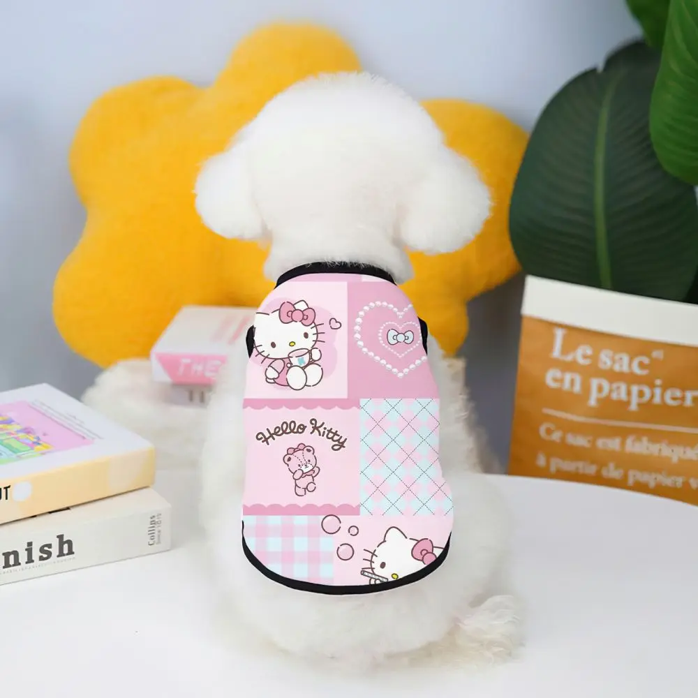 Disney Hello Kitty Pet Vest Pet Clothes for Summer Chihuahua Large Dog Puppy Clothes 2024 Dogs Supplies Products Home Garden