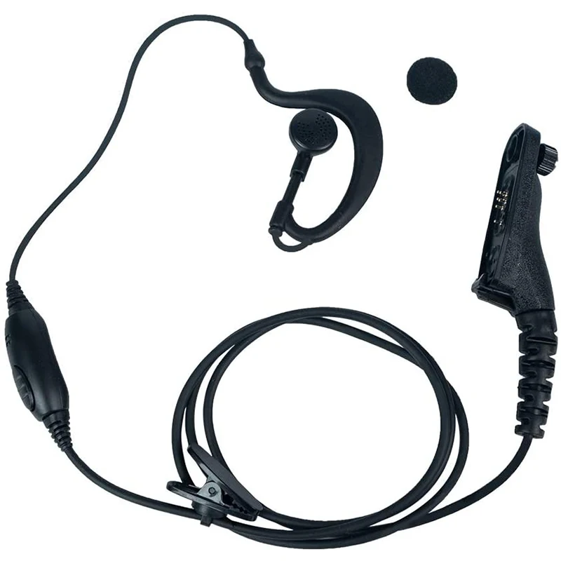 RISENKE-G Shape Headset with Mic, Earpiece for Motorola, APX4000, APX6000, APX8000, APX900, XPR6350, XPR6550, XPR6580, XPR7580e