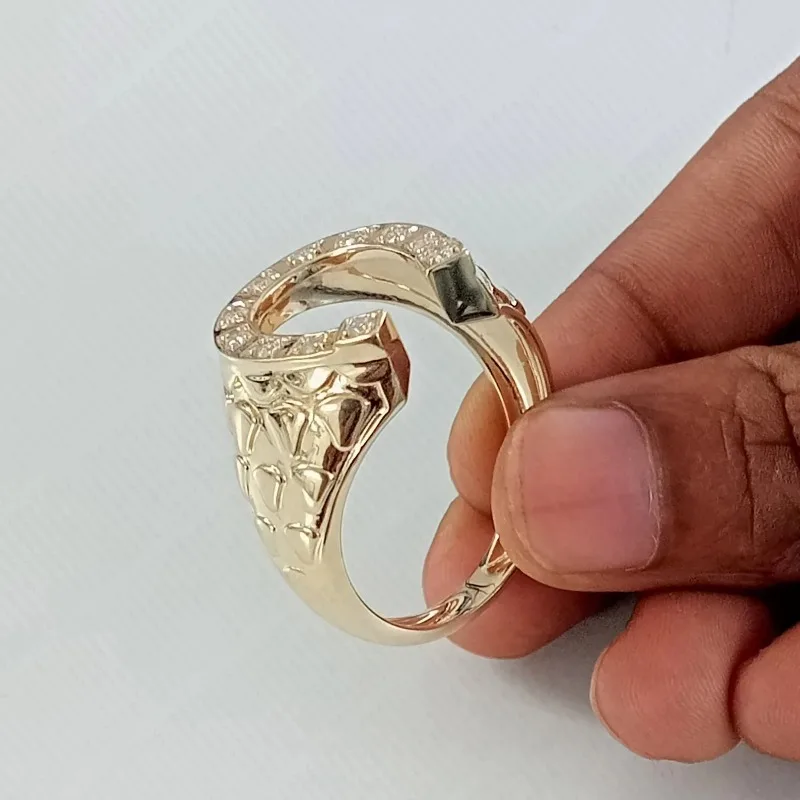 Solid 925 Sterling Silver Ring Fully Set with Moissanite Festive Gift Ideal for Any Occasion
