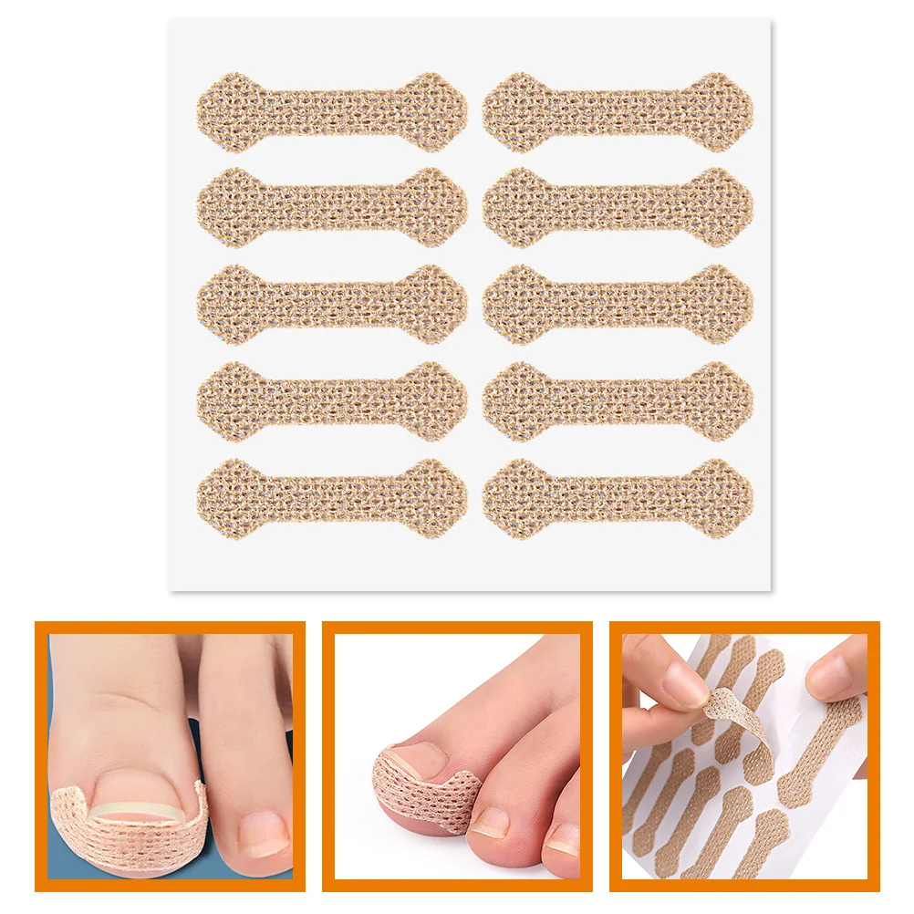 

Toenail Corrector Strips Ingrown Nail Correction Patches Foot Care Tool For Healthy Nail Growth Lightweight Portable