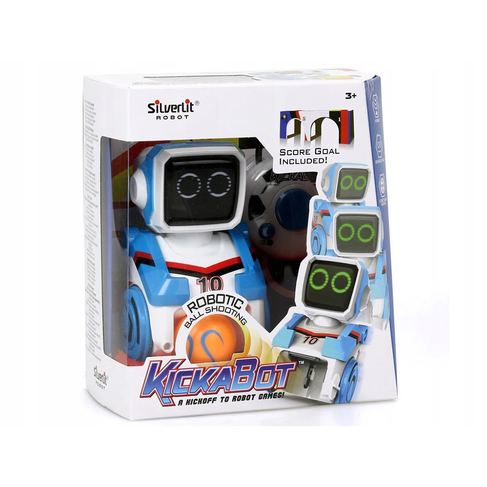 

Silverlit Robot Rbbotic Ball Shooting Goal Score Included Kickabot A Kickoff Toy Robot Games Blue Cute Car With Remote Control