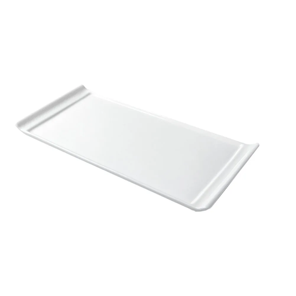 

1Pcs Ceramic Sushi Plate White Rectangular High Temperature Food Serving Plate Kitchen Tableware Restaurant Tray