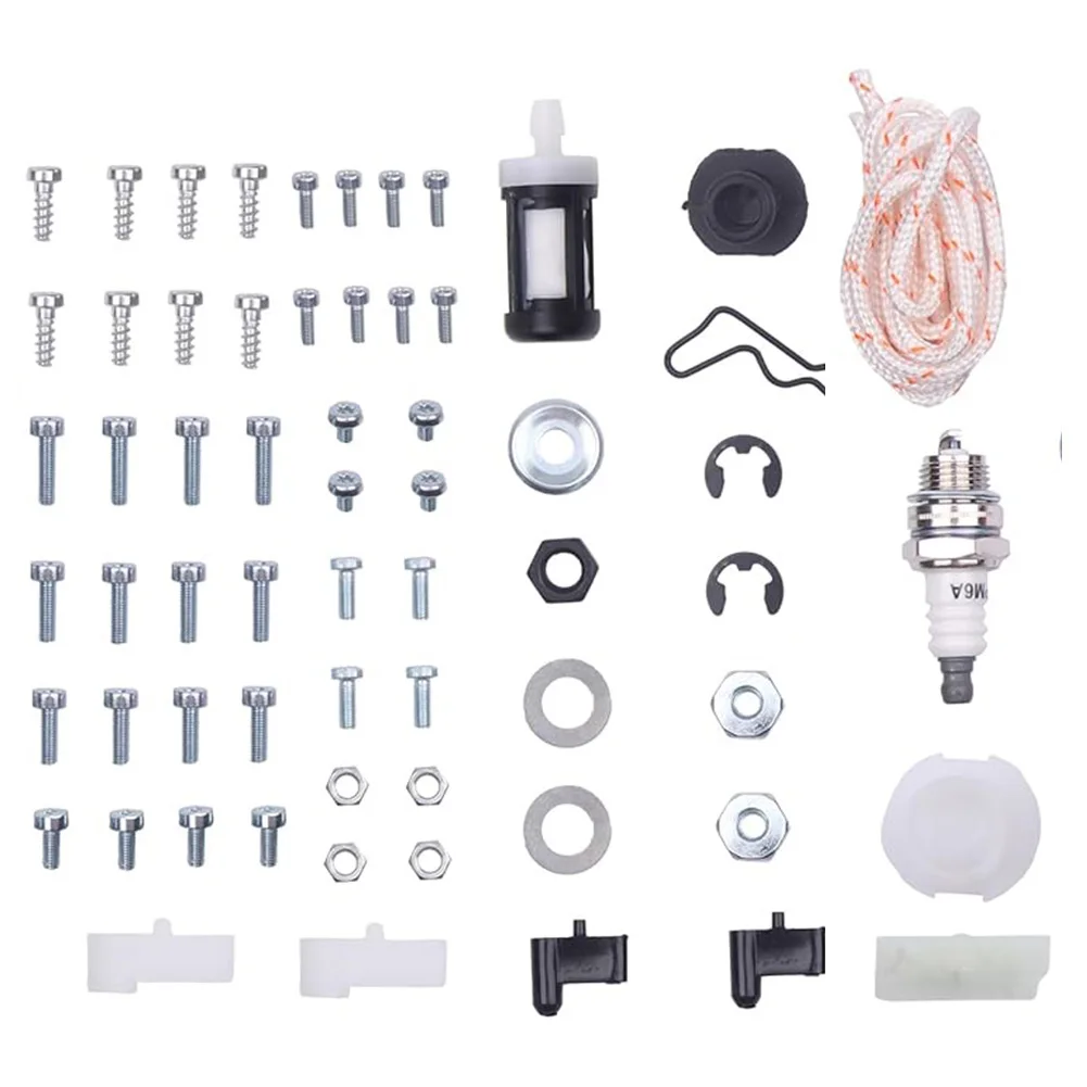 Metal Bolts Screws Kit For 024 026 MS260 034 036 038 MS360 MS440 Chainsaw Spare Parts Hardware Fasteners Repair Accessorie