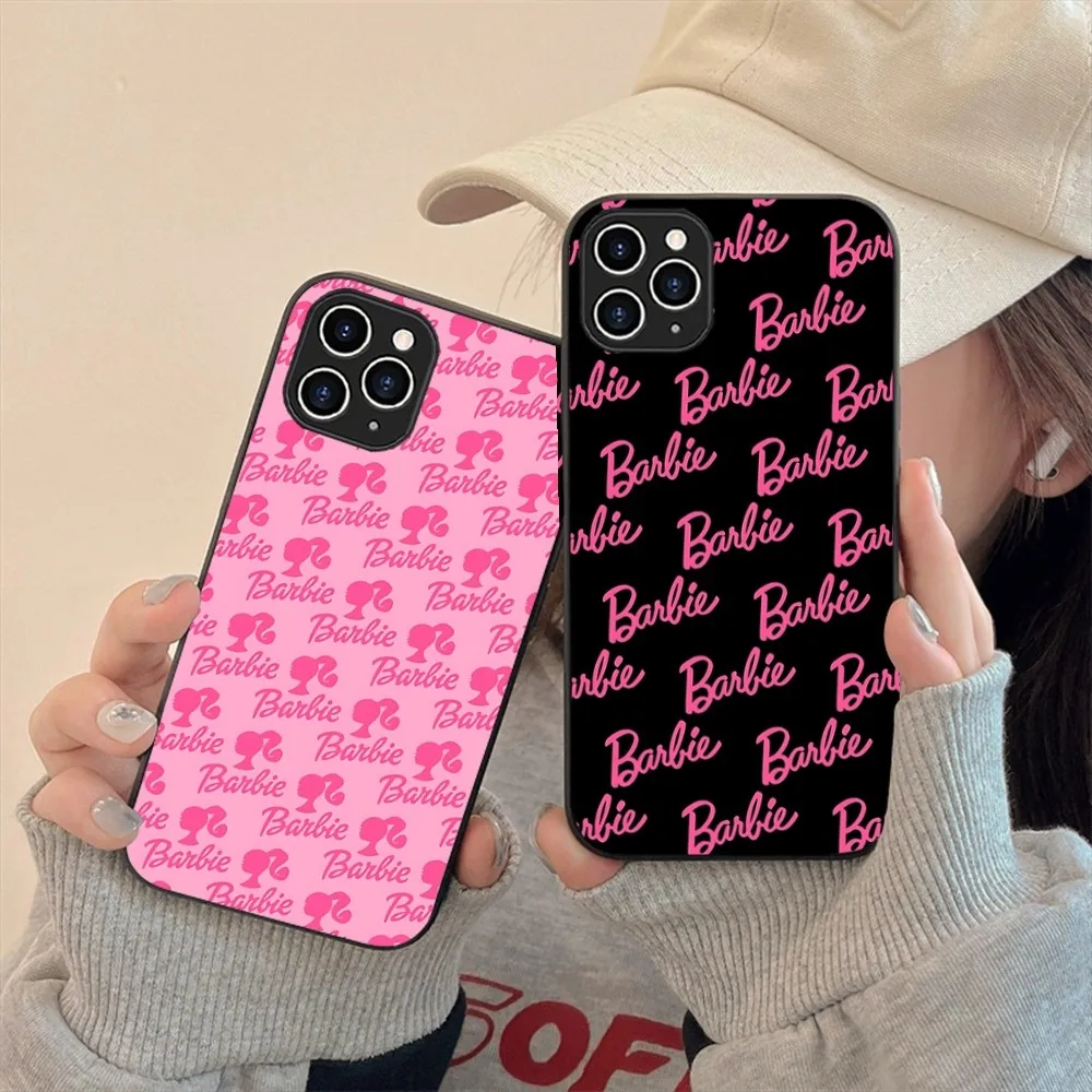 Miniso B-BarbieS-P-Pink Phone Case For Iphone 15 11 13 14 Pro Max 7 8 Plus X Xr Xs Max Se2020 12mini Cover Case