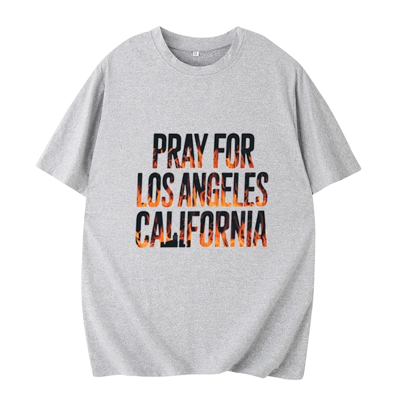 Support Los Angeles Wildfire Relief Oversized T-Shirt, Pray for California, Help Los Angeles Fire Awareness, Wildfire Recovery