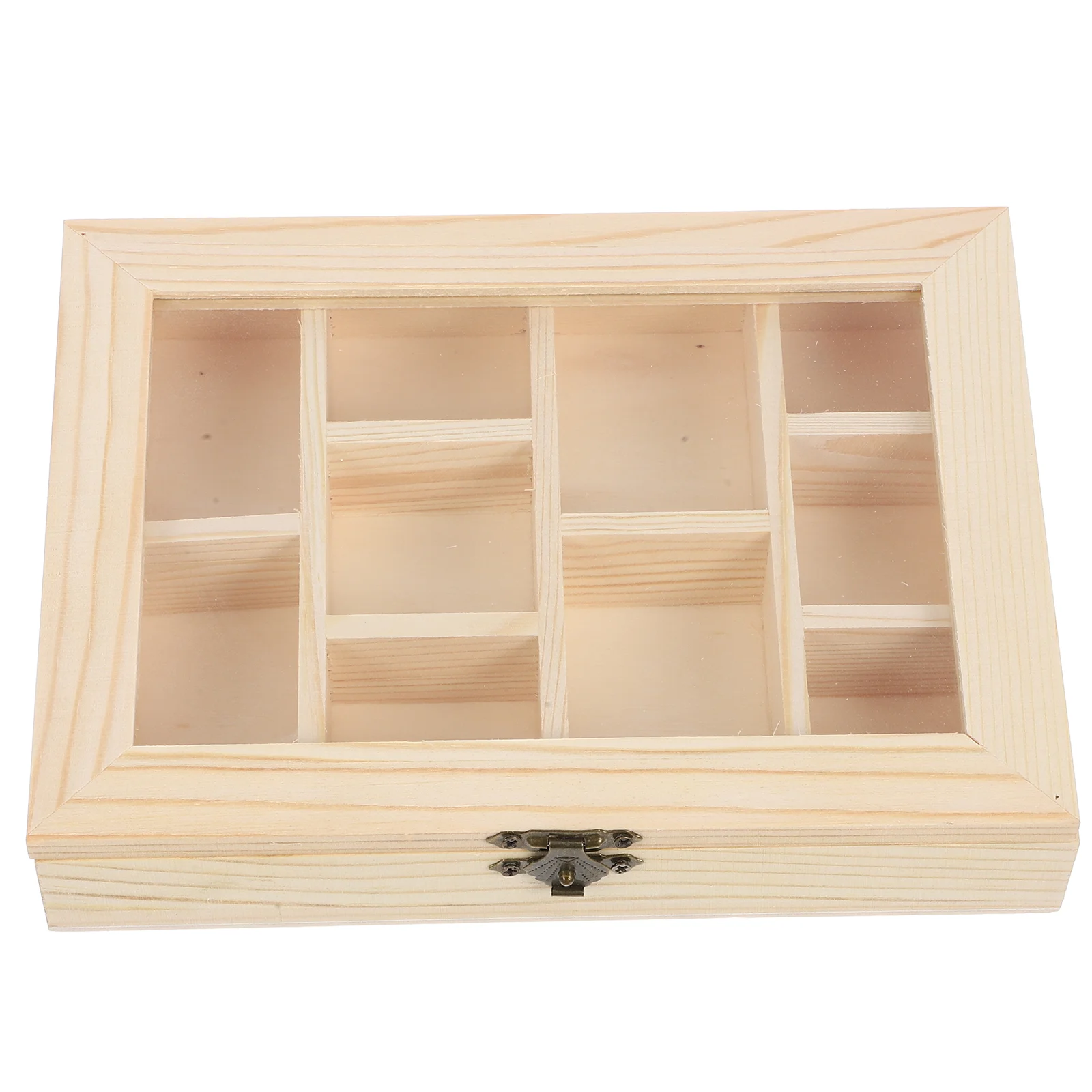 Chest of Drawers Jewelry Box Storage Unfinished Wood Tray Child Cardboard Display Cabinet