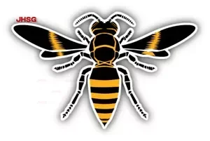 Wasp Insect Animal Stickers - Car Bumpers, Motorcycle Window Decorative Stickers - Waterproof