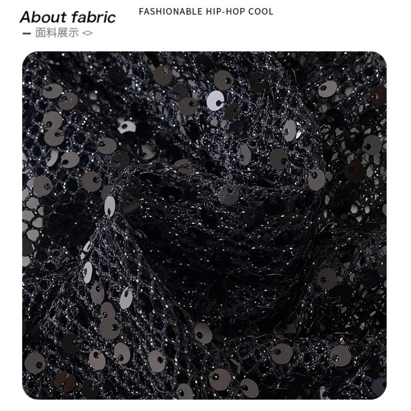 الفتيات الهيب هوب الترتر لامعة المحاصيل هوديس السراويل البضائع الفضية الاطفال K-pop الجاز الملابس مجموعات الأطفال فتاة مجموعة الشارع الشهير ازياء #6