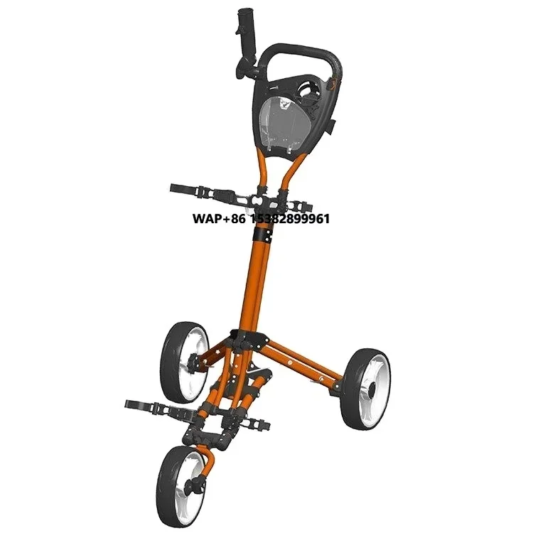 High Performance Hand Push Golf Cart Three Wheel Push Carts