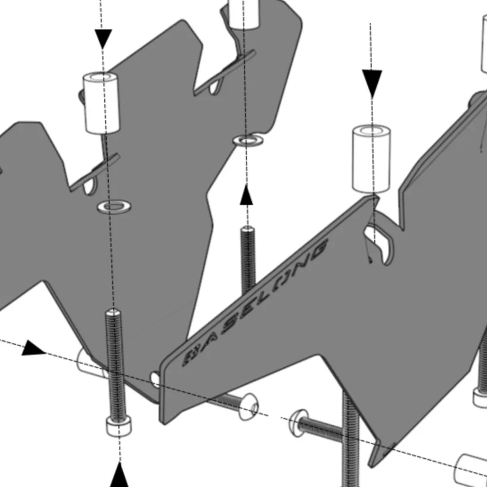 

Motorcycle Rear Seat Foot Pedal Mudguard Fender Cover Passenger Splash Guard For BMW R1300GS R1300 GS Adventure 2024 2025 2026