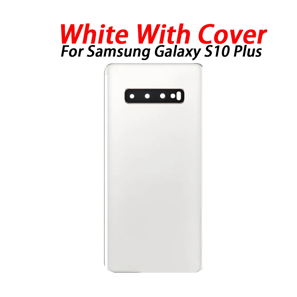 New For Samsung Galaxy S10 Plus Battery Back Cover Glass Panel Rear Door Housing Case Camera Lens Replace