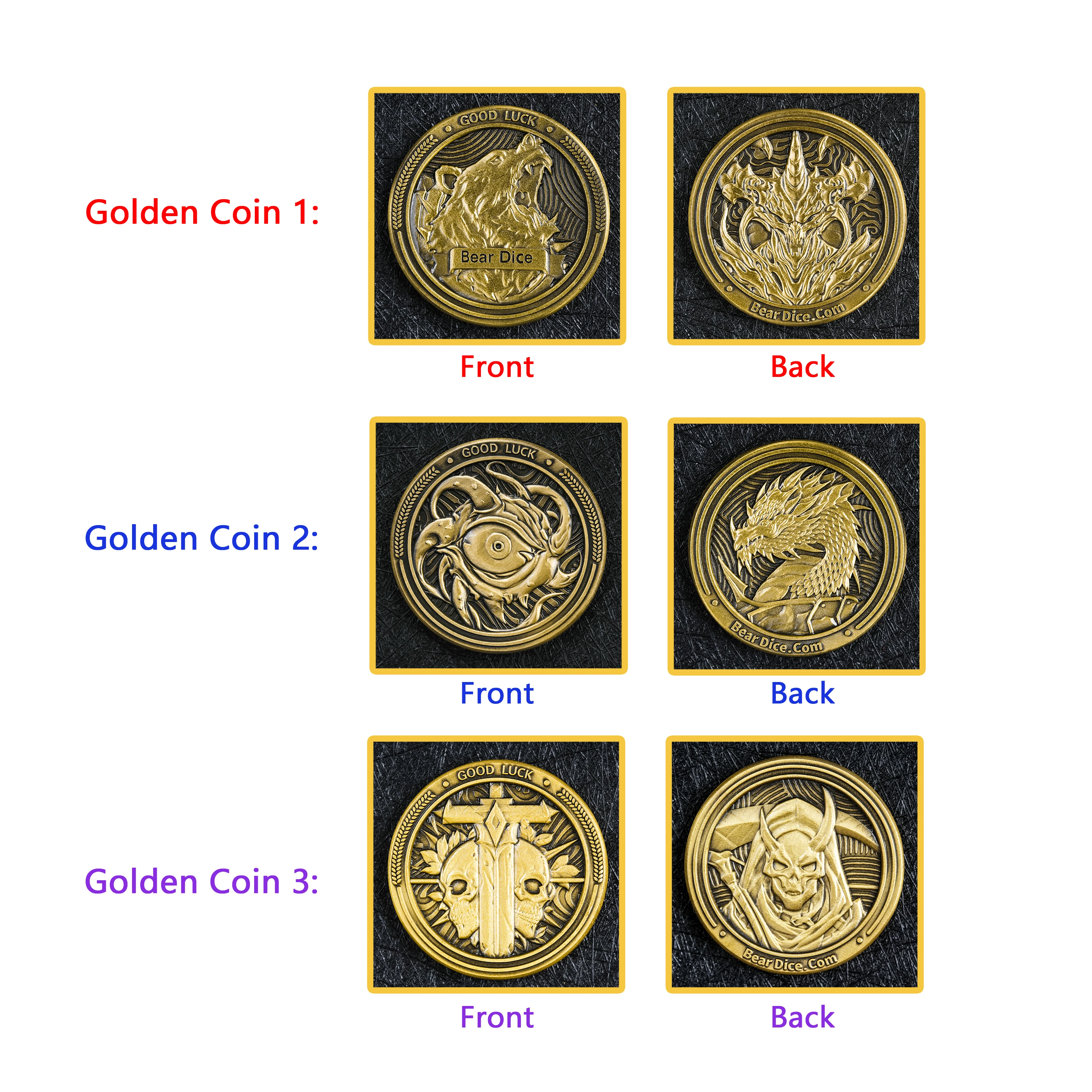 1-3Pcs DND Dice Metal D6 Rotating Dice Metal Base Golden Coin Multi-sided Polyhedral Dice for D&D Game COC Role Playing RPG
