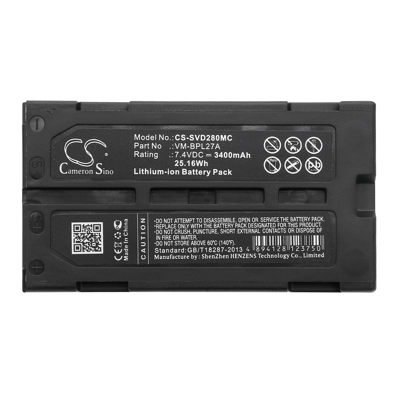 

Li-ion Camera Battery for RCA HITACHI JVC Proscan Panasonic Hitachi Fuji,CC8251 VM-D865LE GR-DVM1 HIT 555 VDR-D160 VLH100L