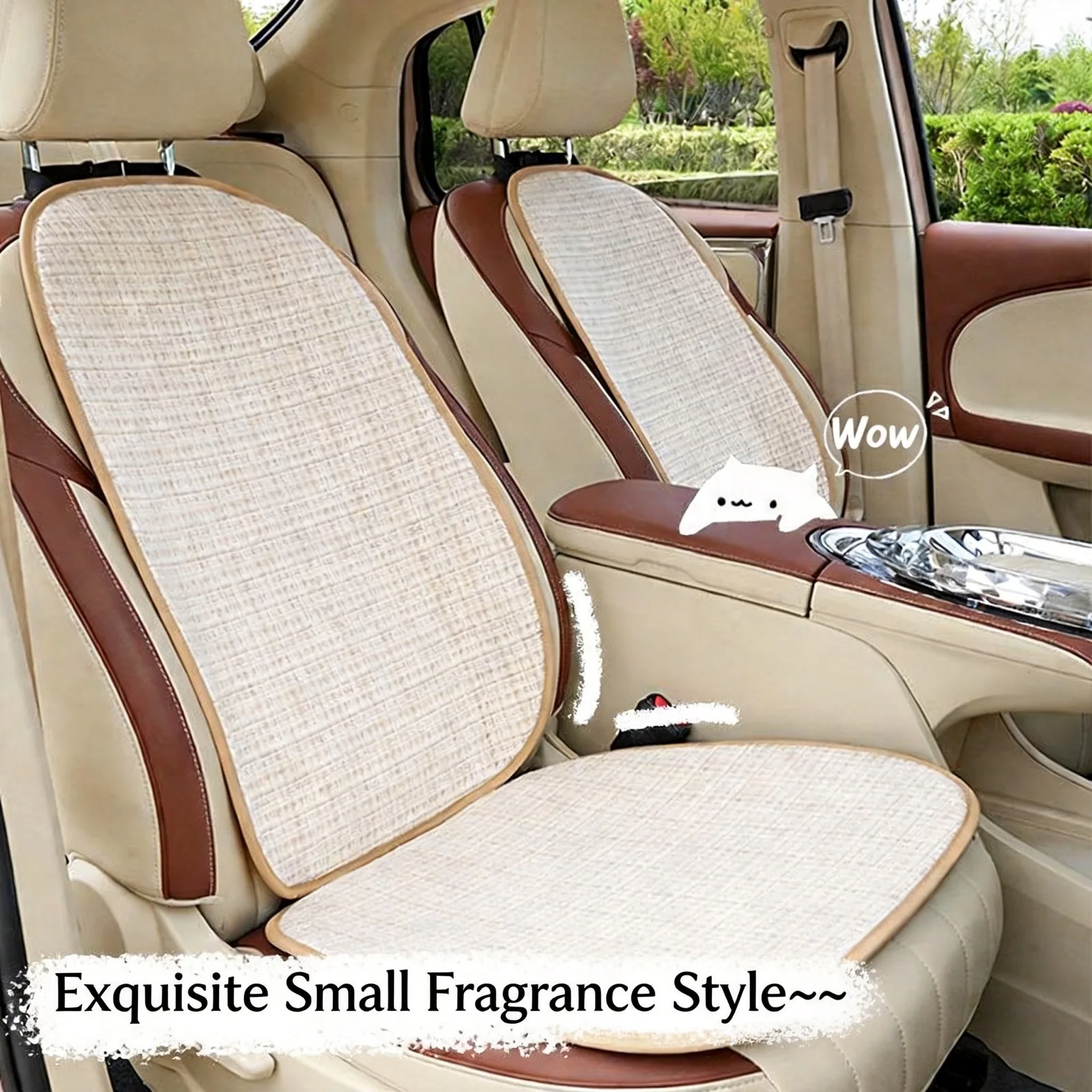 Xiaoxiangfeng High-End Car Seat Cushion Summer Comfort Anti-Slip All-Season Interior Seat Cover for Enhanced Driving Experience