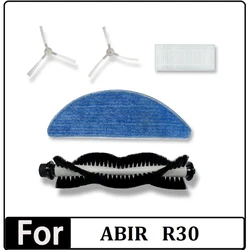 Kit di accessori per ABIR R30 Robot aspirapolvere lavabile spazzola laterale principale Mop accessori per filtri in tessuto