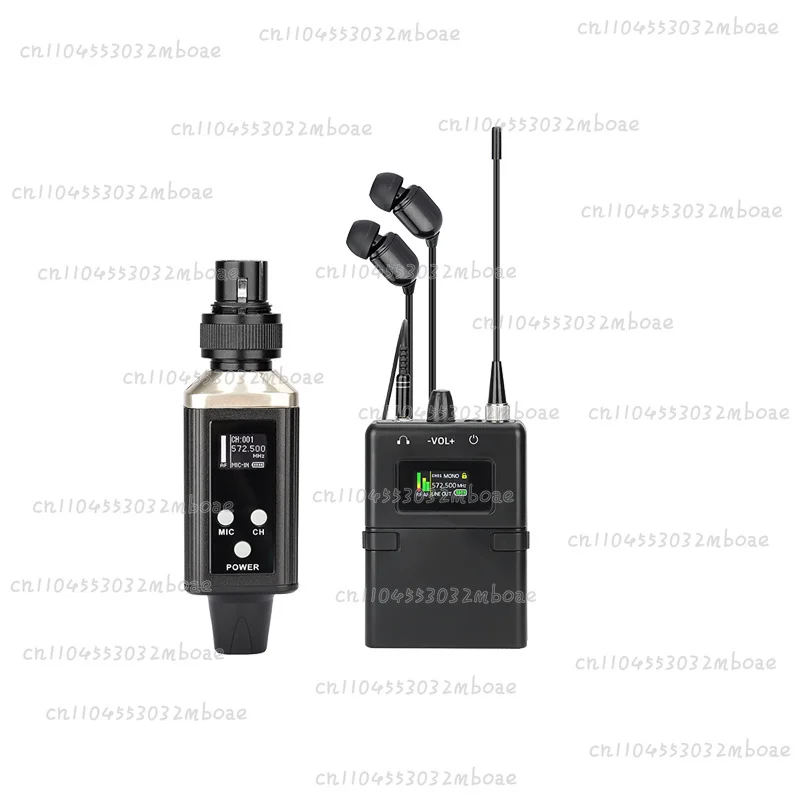 Portable UHF Wireless in-Ear Monitor System Bodypack transmitter receiver for stage church studio UHF wireless audio transceiver
