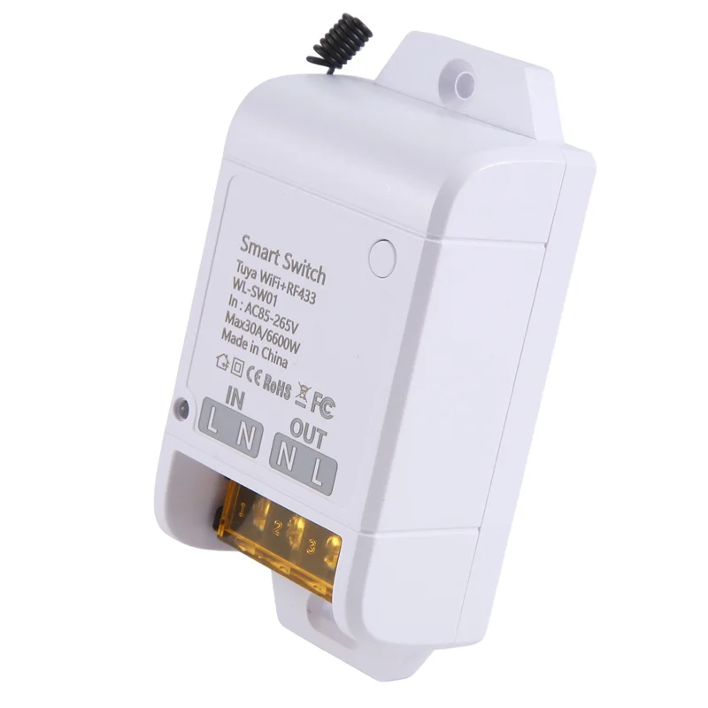 2X Zigbee Graffiti Wifi Smart Switch On/Off 30A WIFI+RF433 High Power Remote Control Voice Lamp Multifunction Switch,Requisite