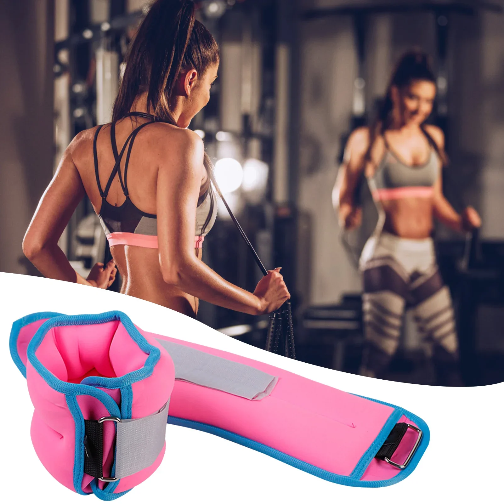 0.5/1kg Adjustable Iron Sand Weight-bearing Fitness Sandbag Bracelet Dance Training Wrist Band Running Yoga Sports Hand and Foot