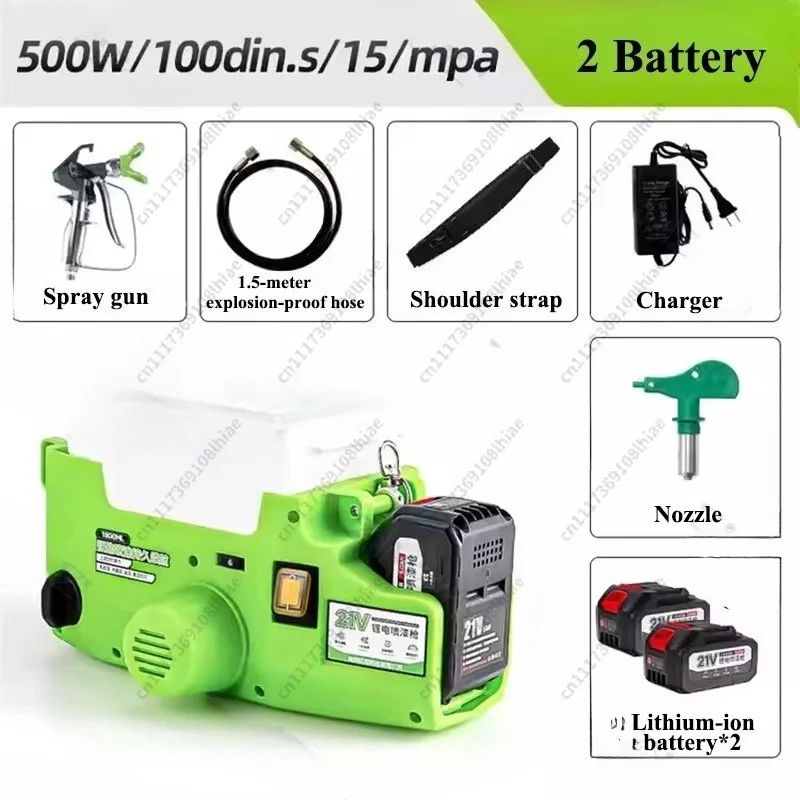 New High Power Airless Sprayer Electric Paint Sprayer Gun Backpack Handheld Wall Sprayer Portable Paint