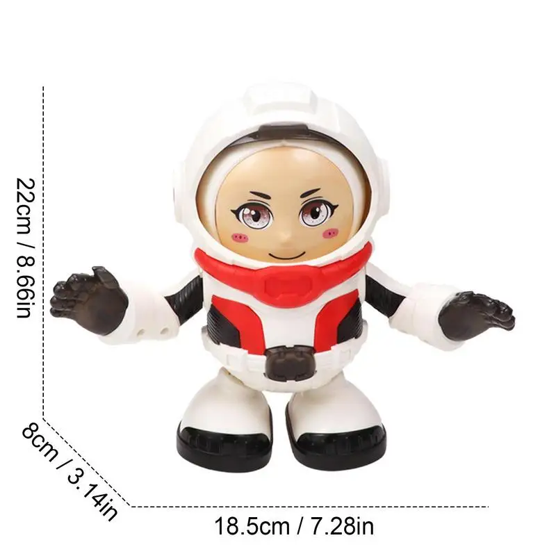 Astronaut Robot Toy Creative Cute Musical Twerking Dancing Toys Reusable Musical Walking Dancing Robot Toy Learning And