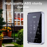 1000Users NFC Access Control Keypad Waterproof Backlight Touch Screen 125Khz+13.56Mhz RFID Proximity Card Password Unlock Reader 4