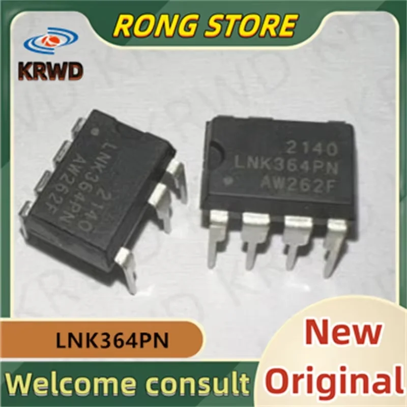 (10PCS) LNK364PN Novo e Original Chip IC LNK364PN LNK364 DIP7 Chip IC de alimentação LCD