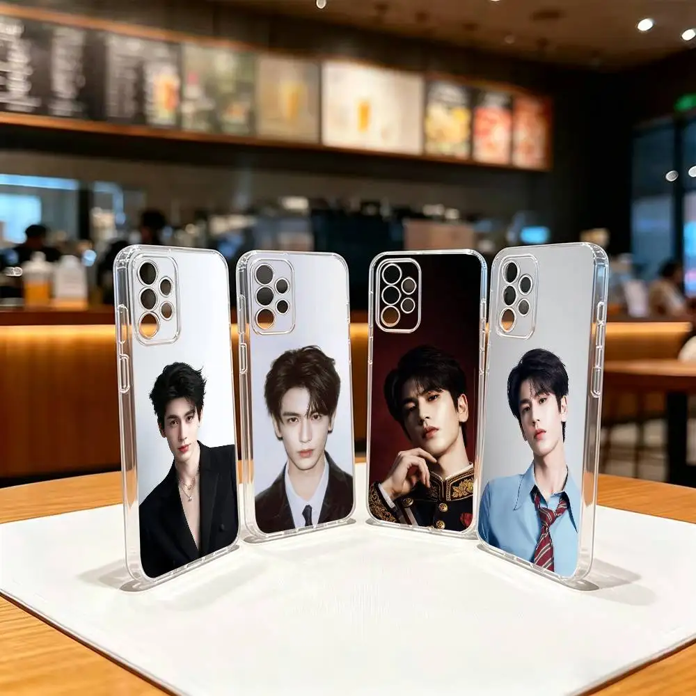 A-Actor zlh l-Linghe-e  Transparent TPU Shockproof Protection Phone Case For Samsung S 25,24,23,22,30,21,10,9,Ultra,Plus,Lite,FE