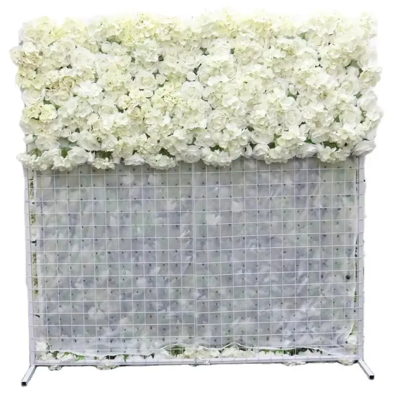 3D Creative Modern Handmade Fabric Roll Flower Wall Wedding and New Year's Background Decoration Roses