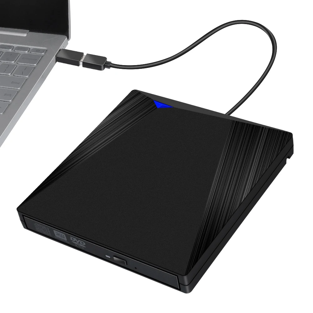 Universal Type C USB 3.0 External DVD/CD/ VCD Burner RW SVCD Drive Player Optical Drive For Mac/PC/Apple Laptop/OS/Windows