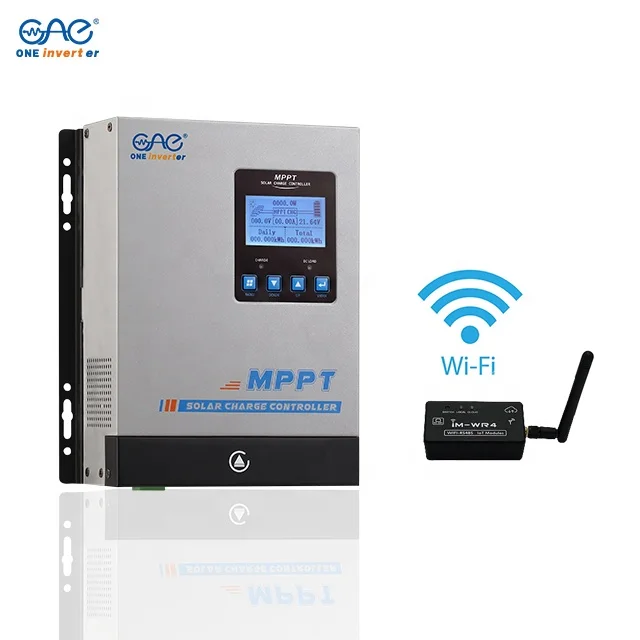 New AMPINVT 12V 24V 36V 48V Auto 96V Adapt Solar Panel Charger Regulator 30a 40a 60a 80a 100a Amp MPPT Charge Controller WIFI AP