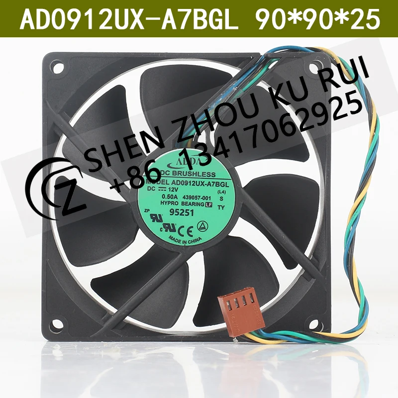 

ADDA 12V 0.50A AC EC PWM 9025 90X90X25MM 9CM temperature controlled Power supply chassis AD0912UX-A7BGL cooling fan