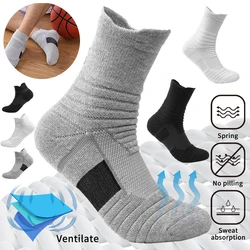 Chaussettes de football anti-aldes pour hommes et femmes, chaussettes en coton, chaussettes désodorisantes respirantes, chaussettes de sport courtes et longues, chaussettes de football, chaussettes de basket-ball, 2 paires