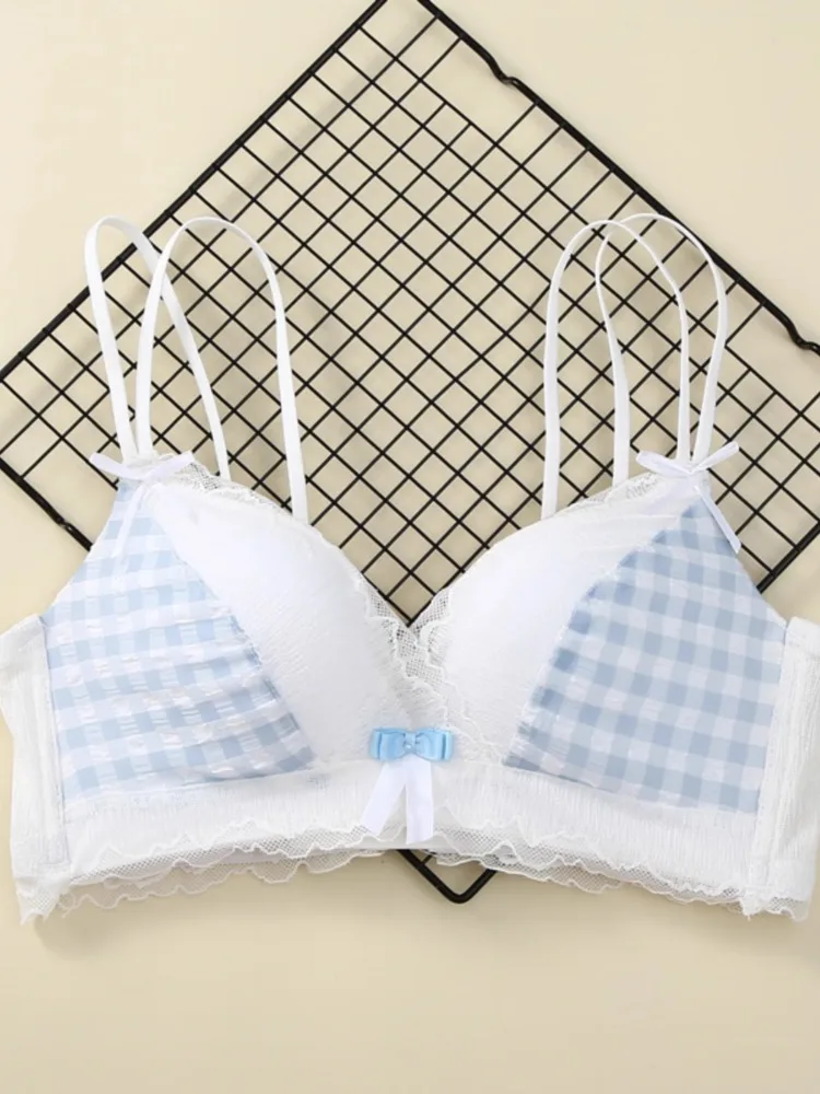 مجموعة حمالة صدر لاسلكية للمراهقين الصغار - حمالة صدر بدون خياطة مضادة للترهل، مجموعة ملابس داخلية غير مبطنة ناعمة ومريحة وغير مرئية