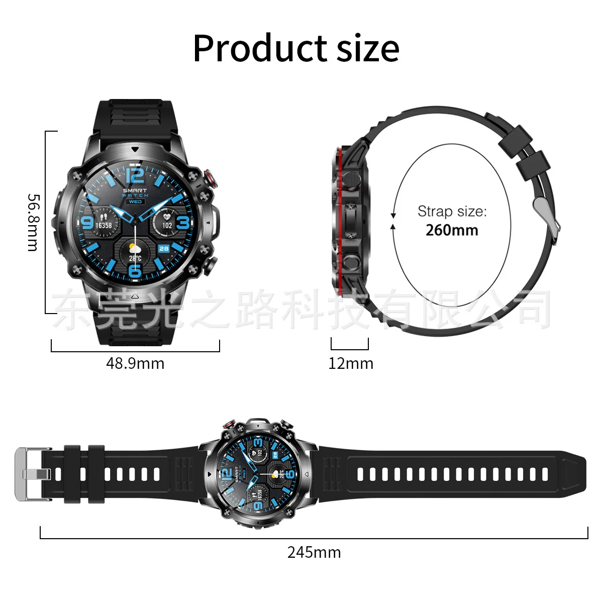 Смарт-часы V91, 1,52 дюйма, Bluetooth, NFC