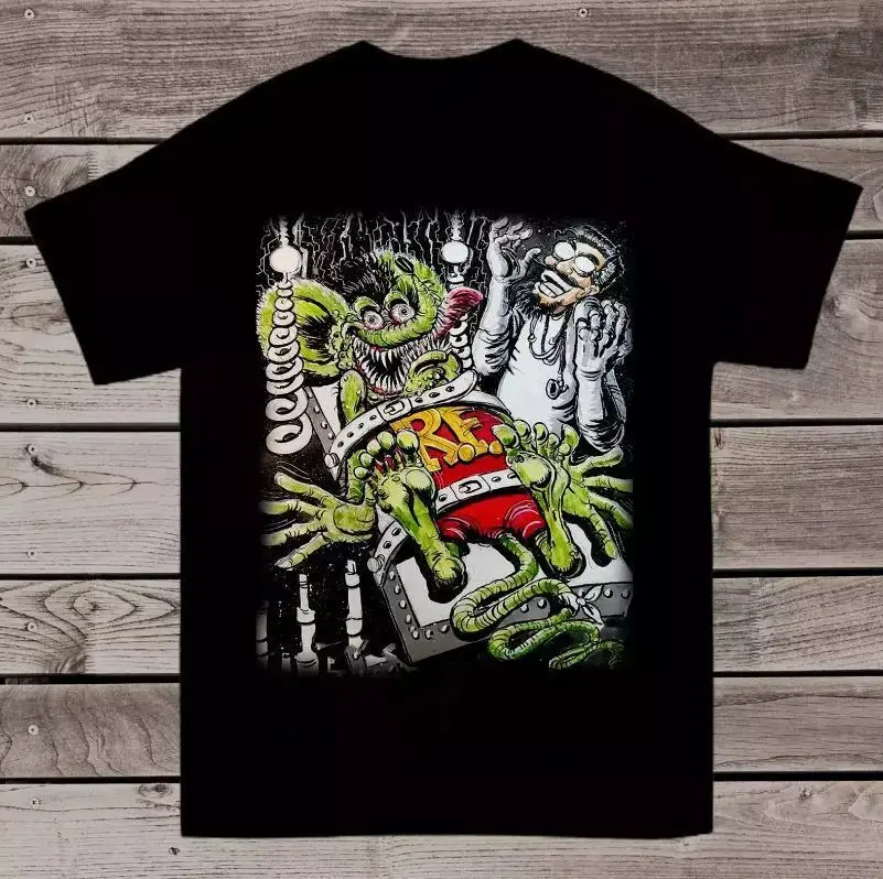 Ed Roth Rat Fink Funny Cotton Short Sleeve All Size Unisex T-Shirt