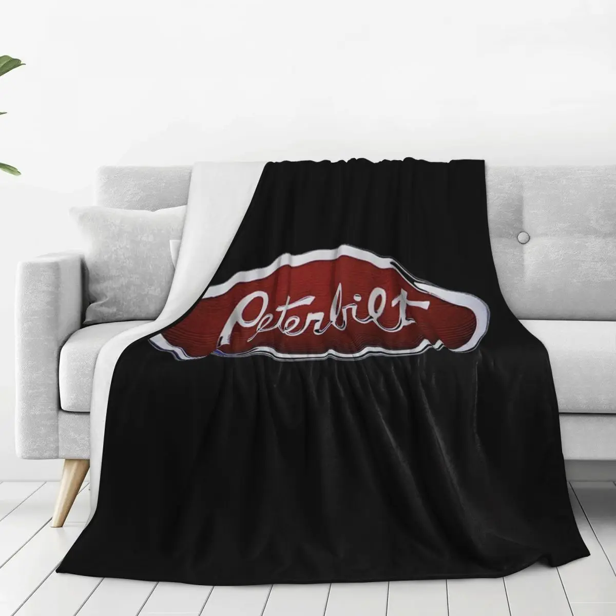 Best Peterbilt Emblem Blankets Fleece Super Soft Throw Blankets Throw Blanket For Couch Bedding Outdoor Throws Bedspread Quilt