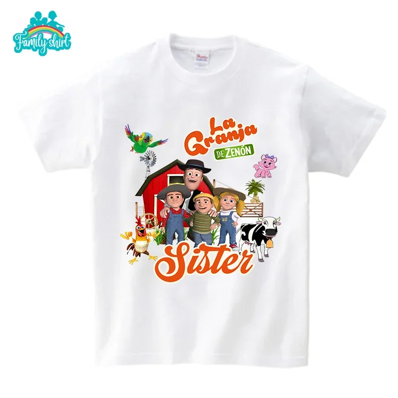 Farm Family T Shirts Birthday Shirt Matching T-shirt 2023 Party Matching Clothes Outfit Kids Clothes Baby Jumpsuit Custom Name