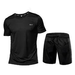 Men's Sportswear Tracksuit Gym Compression Clothing Fitness Running Set Athletic Wear T Shirts Ropa Deportiva Hombre Camisetas