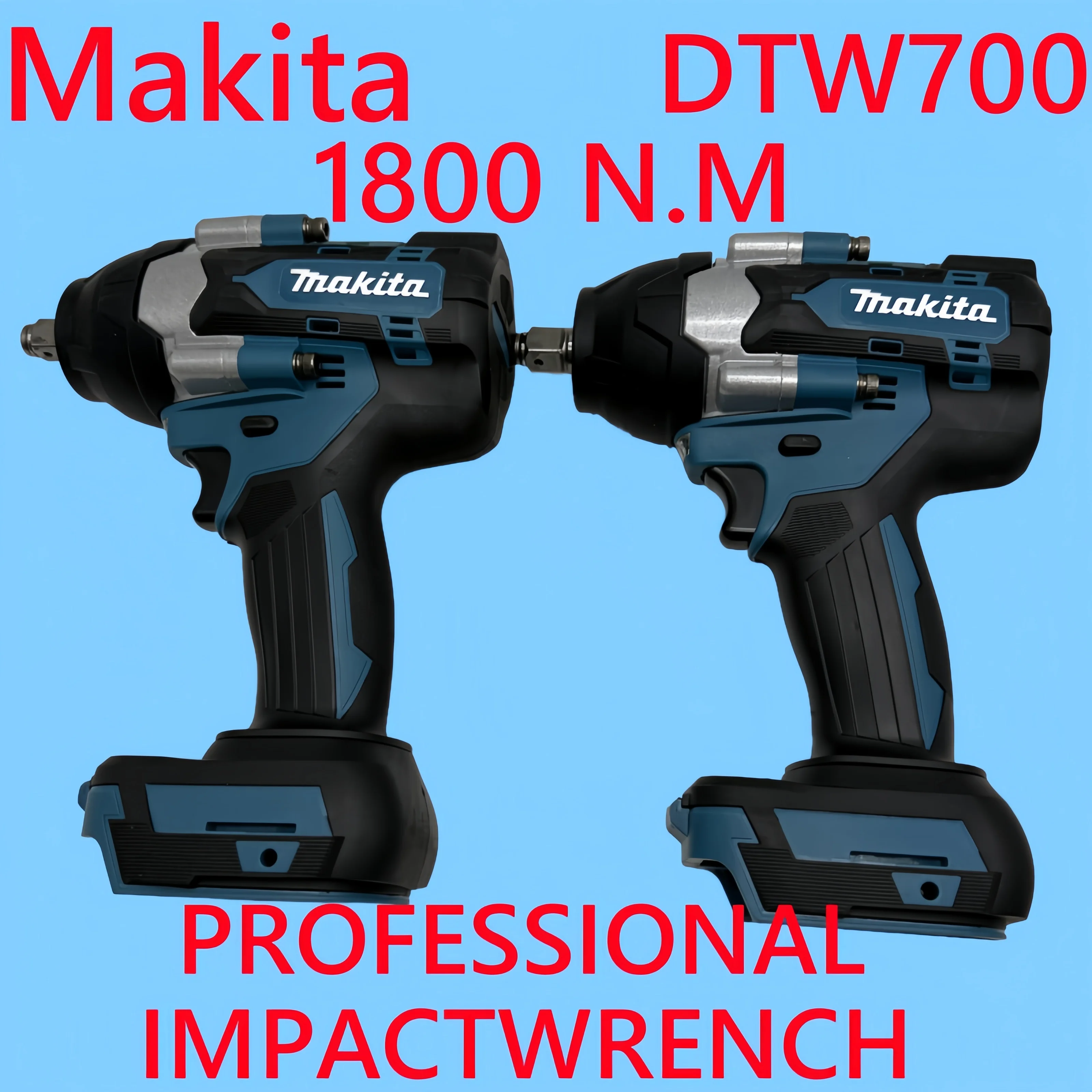 

100% Original Genuine Makita 1800 N.M Torque DTW700 Brushless Electric Impact Wrench 1/2 In For Makita 18V Lithium-Ion Battery