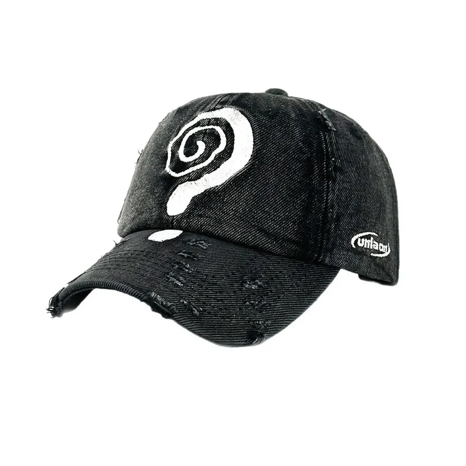 

2025 New  Embroidered Baseball Cap Hat Wide Brim Tie-Dye Street Style Snapback for Women Men