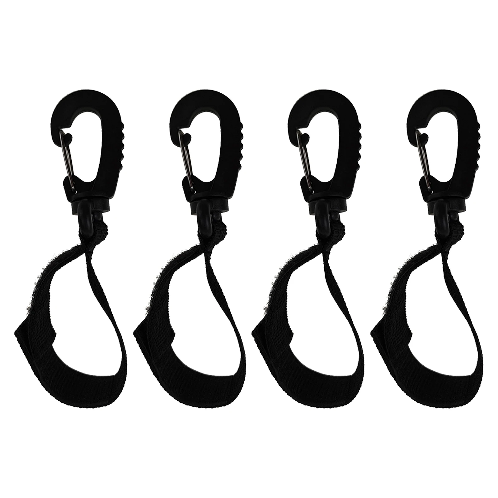 4Pcs Children Stroller Hook Clips Rotatable Heavy Duty Hanging Hooks for Baby Stroller Bag Organizer Wheelchair