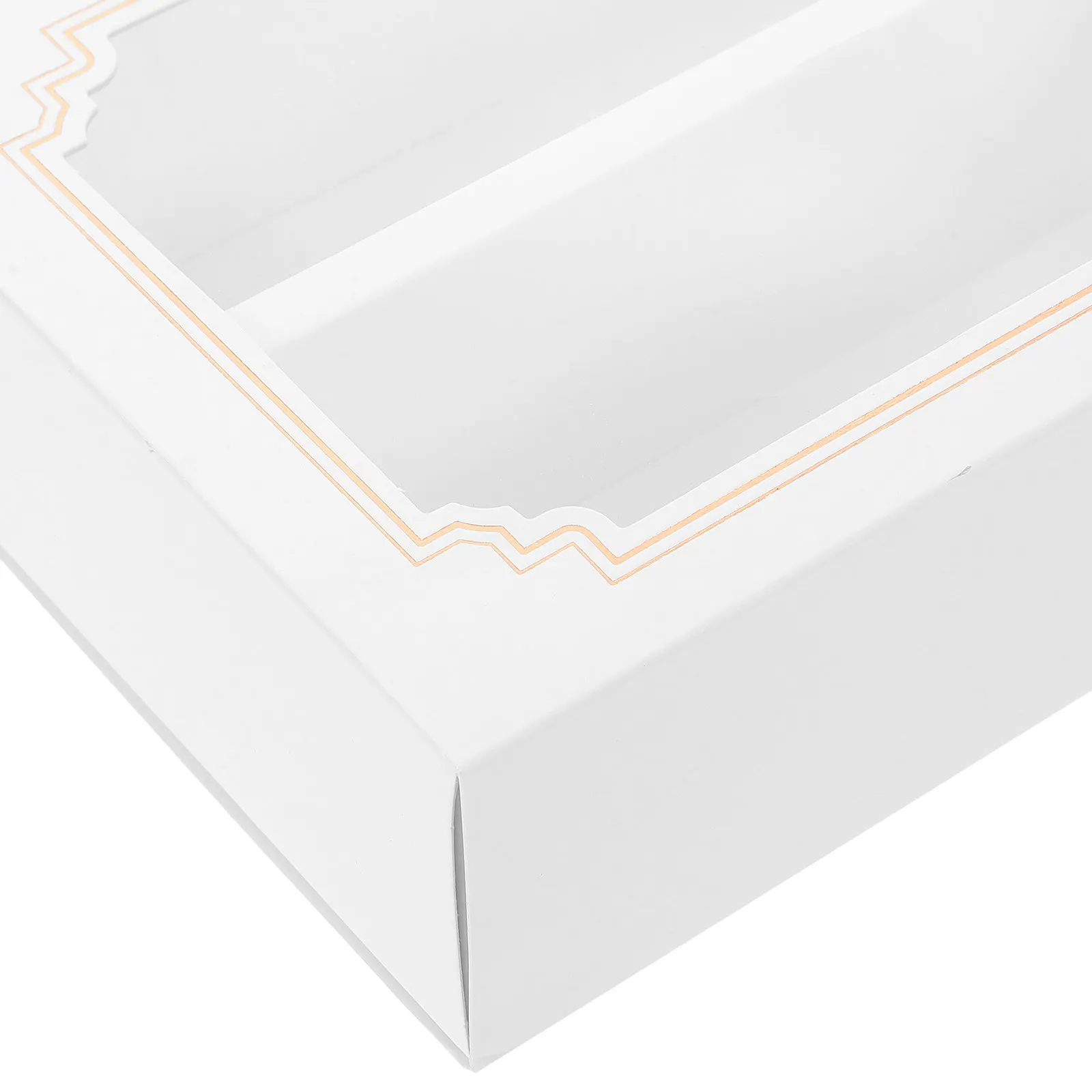 Macaron Boxes 10 Pack Clear Window Drawer Style Paper Cookie Packaging Bakery Dessert Gift Containers