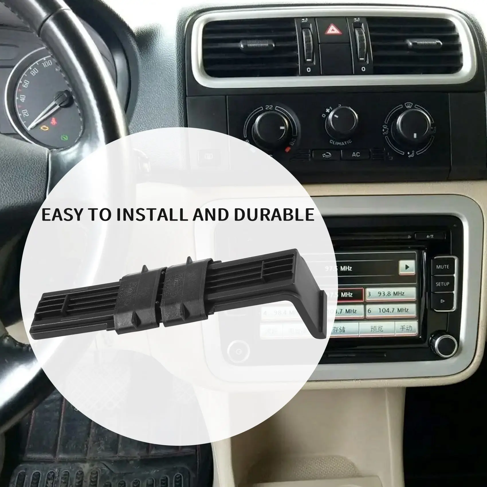 Substituição da placa de cobertura do filtro da cabine CA do carro para Polo Skoda Fabia 6RD 815391   6a série 819422