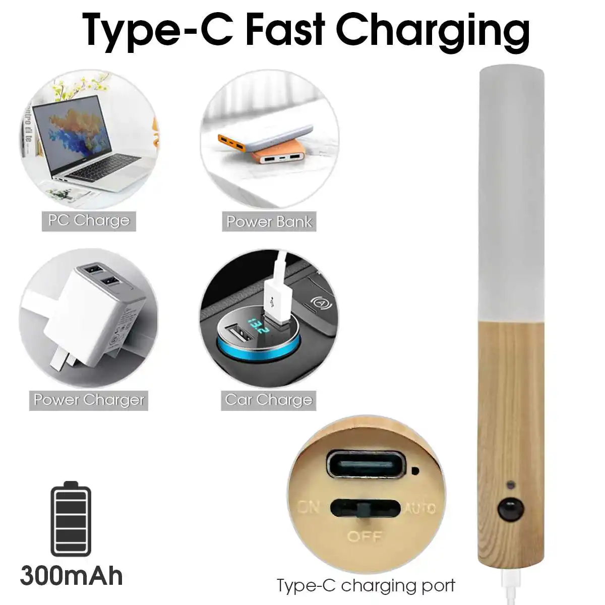 ذكي الجسم الاستشعار Led ضوء الليل يده الإبداعية لمبة مكتب المدخل ليلة ضوء الجدار مصباح ضوء الطوارئ في الهواء الطلق #3