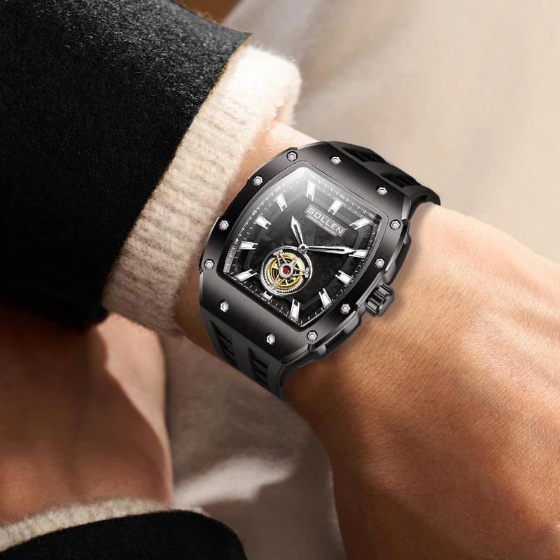 SOLLEN men's quartz watch is a casual and fashionable choice, suitable for gifting to boyfriends/friends, and is the best choice
