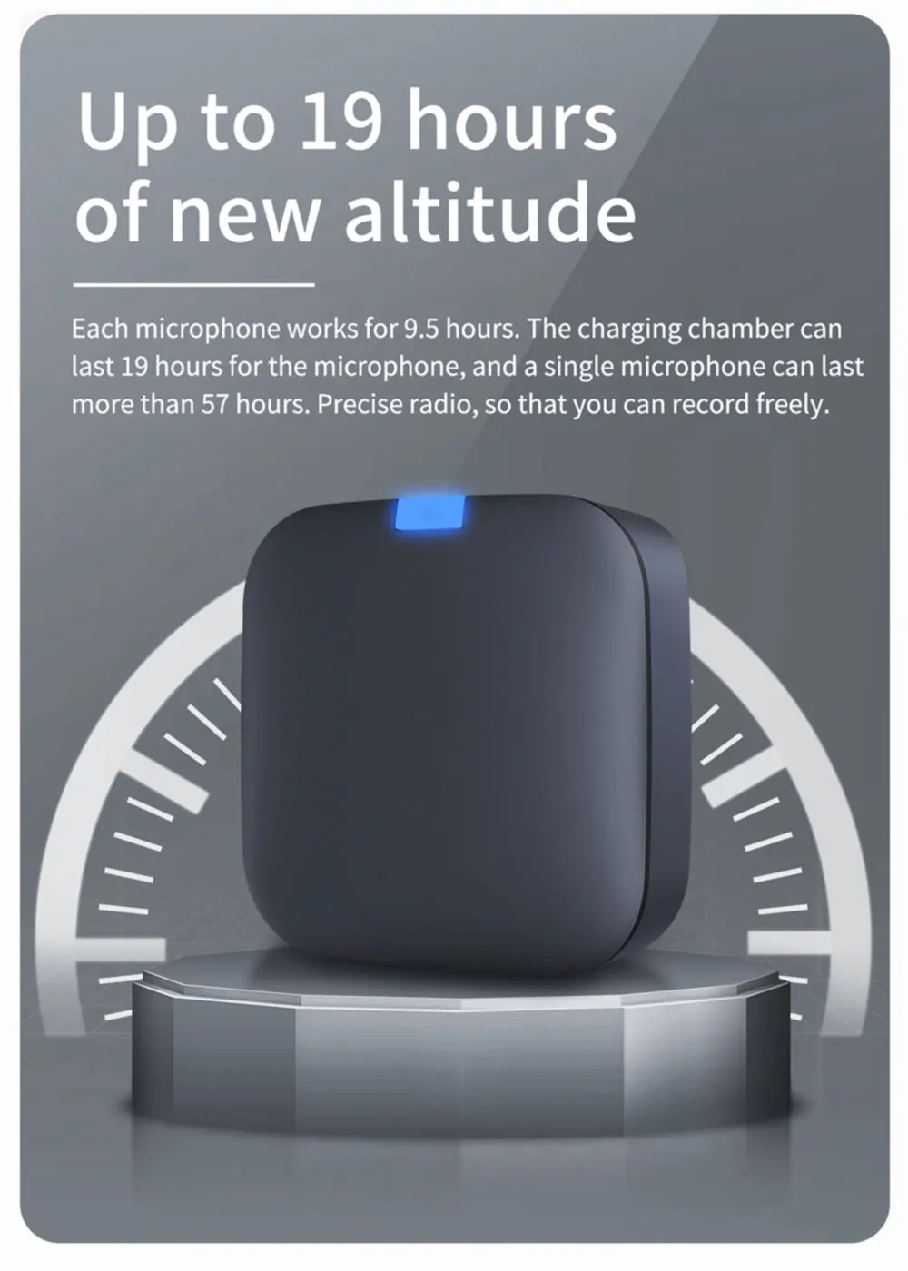 Studio Wireless Lavalier Microphones 150m Range for Camera Phone Video Streaming Vlog Interview Noise Cancellation Mic with Clip